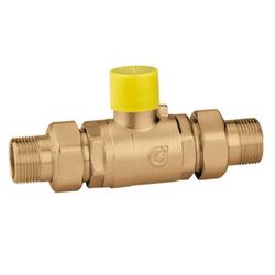Vanne à deux voies, Caleffi, 1/2", PN10, laiton, filetage extérieur gaz cylindrique BSPP (ISO 228-1)